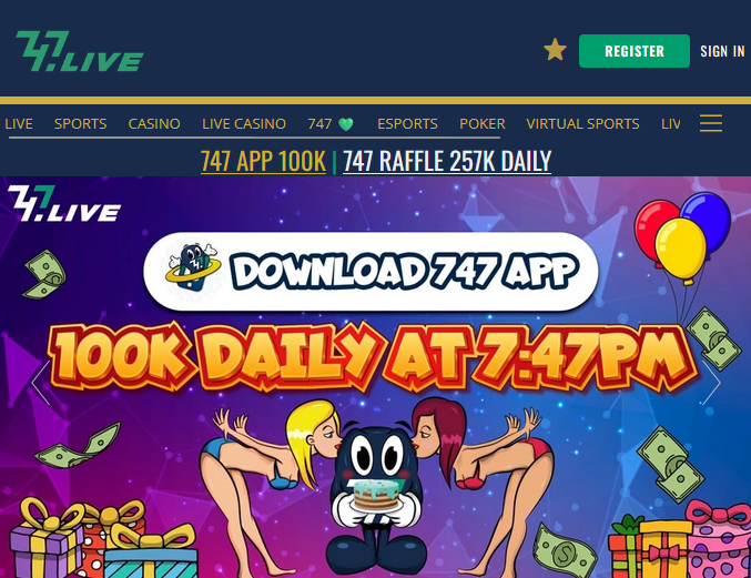 747 live casino