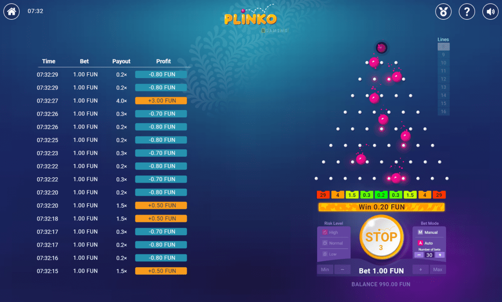 bitcoin plinko