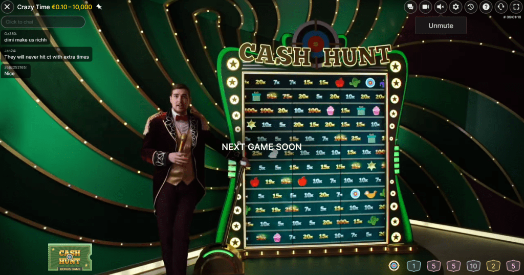 Juego de Bonificación Cash Hunt