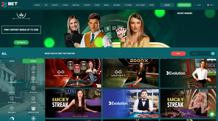 22BET Online Casino