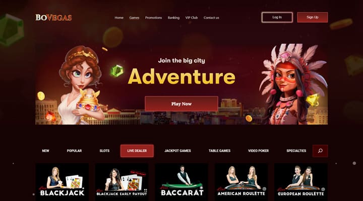 BoVegas Casino Live