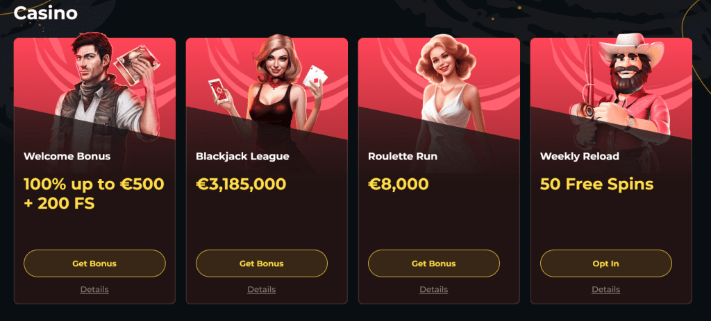 Boomerang Casino bonuses